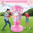 thumbnail image 6 of Kids Punching Bag with Boxing Gloves, 66 Inch Freestanding Boxing Bag, Stand Kids Punching Bag Toy, Bounce-Back Bag Gifts for Kids, Girls, Boxing Set for Practicing Karate, Taekwondo, MMA, 6 of 8