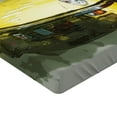 thumbnail image 2 of Ambesonne Car Fitted Sheet, Vintage Retro Style Cuban, Queen Size, Sage Green Yellow, 2 of 3