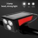 thumbnail image 2 of Luz LED recargable para bicicleta con altavoz USB y carga solar, impermeable, ideal para viajes en bicicleta y actividades al aire libre, disponible en varios colores., 2 of 7