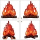 thumbnail image 2 of 3d Flame At Camp Center Orative Board Artificial Flame Fte Orative (set Of 3), 2 of 5