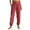 Watermelon Red, variant on Ussuma Festive Fashion Plus Size Workout Clothes Lounge Solid Color Straight-Leg High Waist Elastic Drawstring Foot Binding with Pocket Pants Yoga Athletic Pants Athletic Fit Summer Pants Navy L