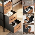 thumbnail image 2 of Satifur Computer Desk with Power Outlet & LED Light, Home Office Writting Desk for 2 Person 93" with Drawers & Monitor Stands, Rustic, 2 of 11