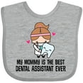 thumbnail image 3 of Inktastic Dental Assistant Mommy Girls Baby Bib, 3 of 4