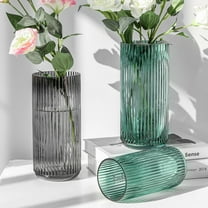 HINTRMENT Creative Decorative Vase Glass Dark Green 1PC