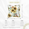 thumbnail image 4 of Bingfone Decorative Pillow Covers 20"X20" Sunflowers Leaves And Birds Couch Pillow Cases Modern Farmhouse Covers For Couch Sofa Bed, 4 of 9