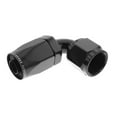 thumbnail image 2 of -06 AN 90 degree non-swivel aluminum hose end - black, 2 of 4