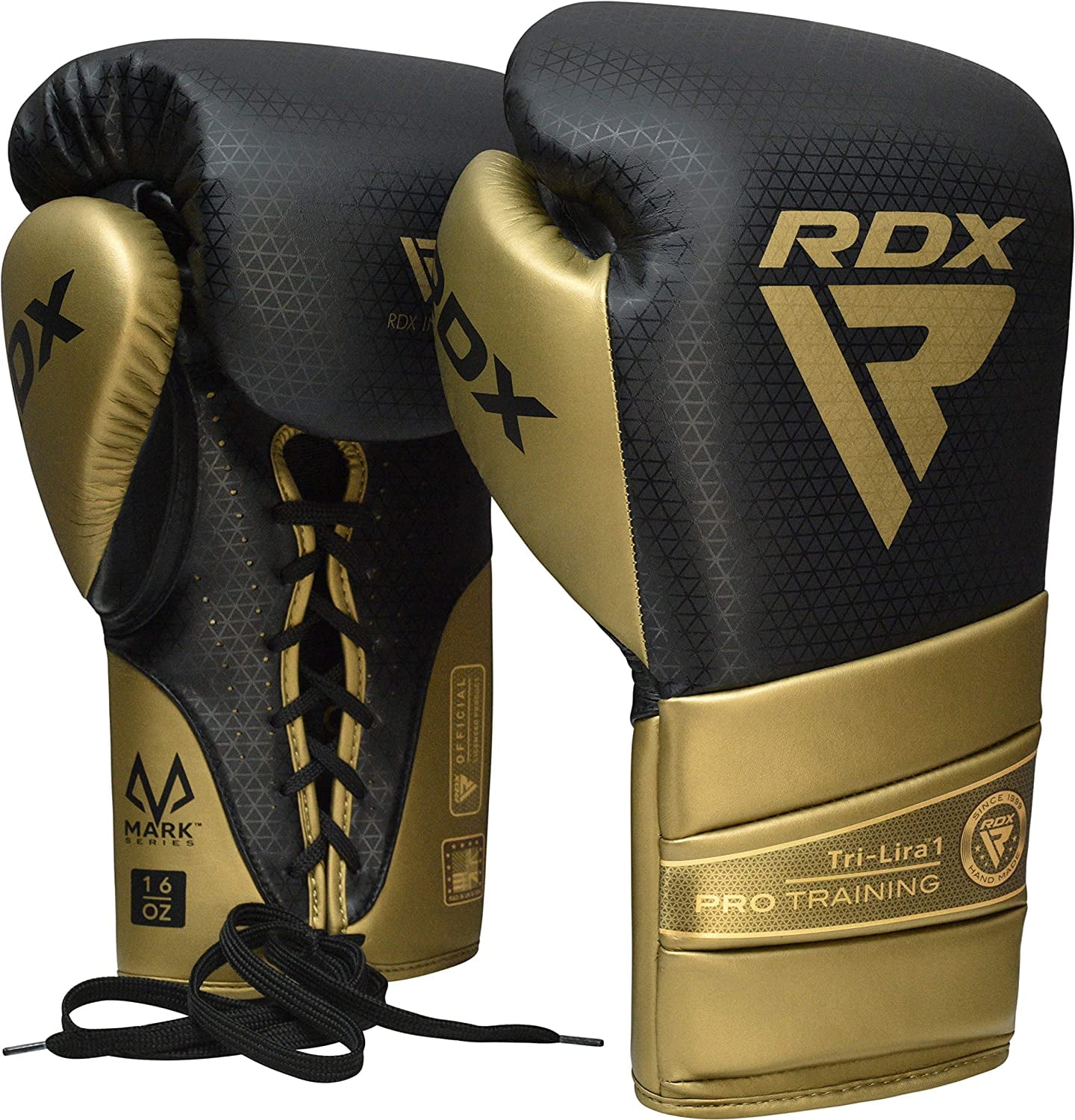 RDX Boxing Gloves for Training Muay Thai Mitts, Maya Hide Leather MARK PRO Glove for Sparring, Kickboxing, Fighting, Punch Bags, Focus Pads and Double End Ball Punching