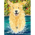 thumbnail image 1 of 28 x 40 In. Golden Retriever Flag Canvas, House Size, 1 of 1