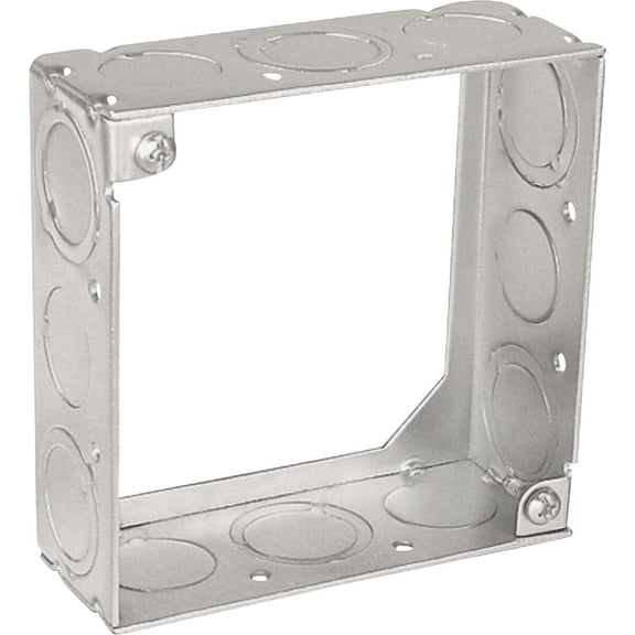 Southwire 53151-S-UPC 4 x 4 x 1.5 in. Steel Metallic Square Extension Ring Box