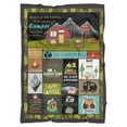 thumbnail image 6 of Happy Camper Flannel Blanket Soft Lightweight Camping Blanket for Travel/Bedroom/Outdoor - Gift for Camper Lover 60x80 Inch, 6 of 6