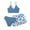 Navy, variant on Teen Girls Swimsuit Girls' 3 Piece Set with Cover Ups Skirt Cute Swimwear Girls Tankini Size 15T Girls Clothes