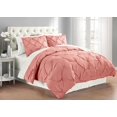 thumbnail image 2 of Swift Home  Modern Pintuck Ultra-Soft Microfiber 3-Piece Bedding Comforter Set blush Full - Queen, 2 of 9
