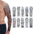 thumbnail image 3 of Plantilla de Tatuaje, Pegatinas de Tatuaje Realistas Ampliamental Utilizadas A Prueba de Sudor Segura para la Fiesta para para Uso Diario para Hombres para viajar para hidr, 3 of 7