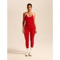 thumbnail image 5 of PISONIC Women 2 Piece Workout Sets V Neck Halter Tank Matching Twist Waist Leggings Yoga Pilates Outfits, 5 of 6
