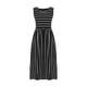 thumbnail image 4 of Vestido de Verano Casual sin Mangas Vestido Largo a Rayas con Bolsillos, Verano Y Primavera, 4 of 5