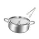 thumbnail image 5 of Sartén de acero inoxidable, utensilio de cocina con termómetro para freír pollo 24 cm, 5 of 9