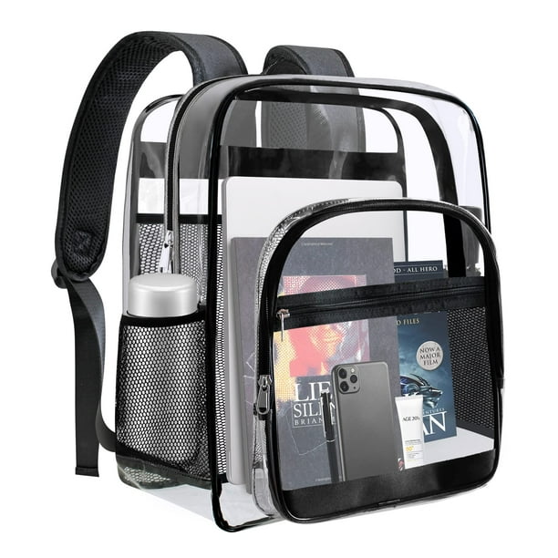 Mochila transparente SDFGHG, forma robusta, resistente, grande, transparente