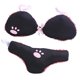 thumbnail image 3 of Squeaky Dog Toys Zulema Juguete de peluche para masticar Negro 16x7cm, 3 of 7
