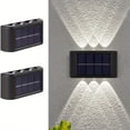 thumbnail image 4 of 2 luces solares LED para exteriores, lámparas de luz solar para jardín, calles, paisajes, balcones, decoración, luces solares de pared fáciles de instalar para jardines, entradas y caminos, 4 of 9