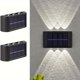 thumbnail image 1 of 2 luces solares LED para exteriores, lámparas de luz solar para jardín, calles, paisajes, balcones, decoración, luces solares de pared fáciles de instalar para jardines, entradas y caminos, 1 of 9