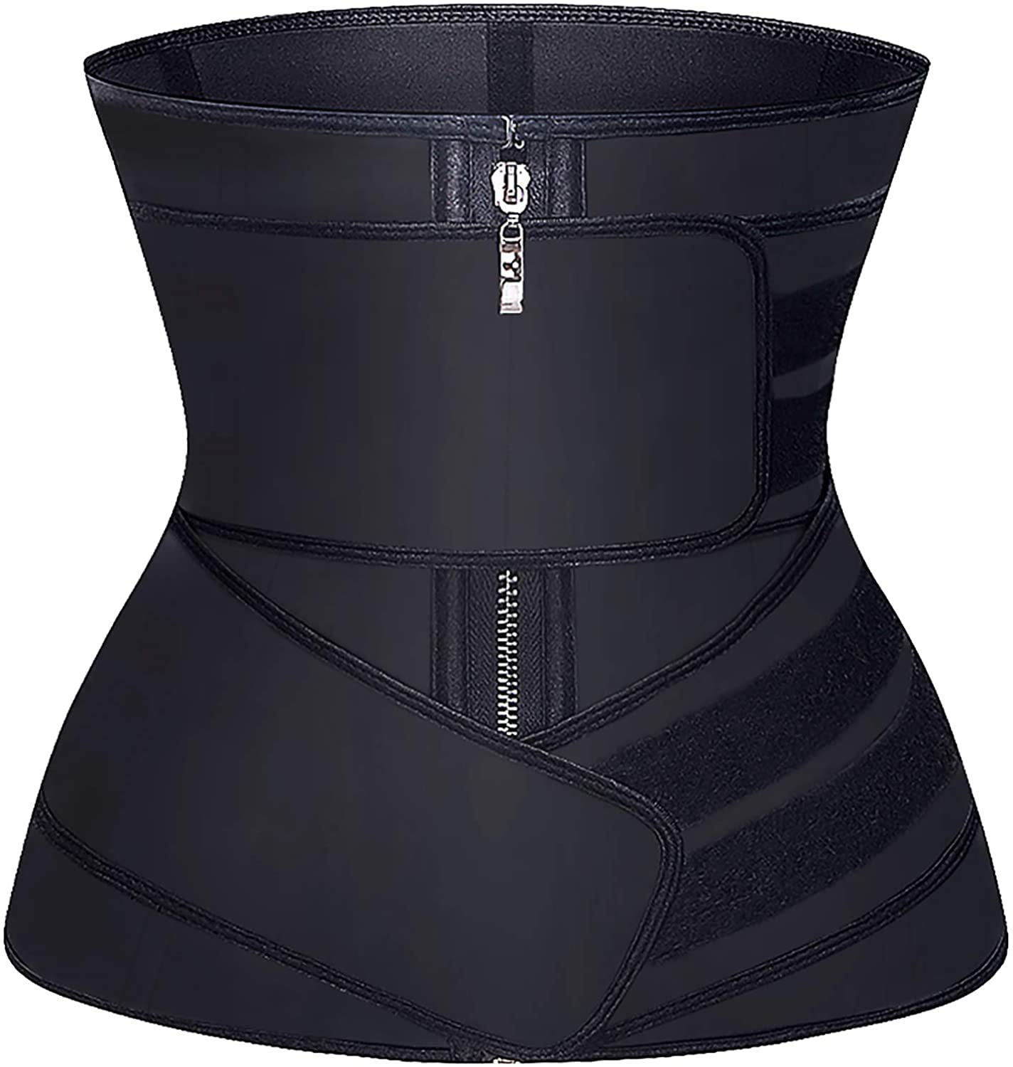 YAZI Waist Trainer for Women Latex Underbust JSculpt Double Training Belt Workout Sport Girdle Walmart