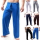 thumbnail image 2 of Men Yoga Pants Low Waist Drawstring Straight Loose Thin Sports Comfortable Elastic Waist Plus Size Men Sports Trousers Men Clothing-2025, 2 of 5
