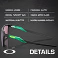 thumbnail image 4 of Oakley OO9482 Futurity Sun Square Shaped Non-Polarized Sunglasses for Men & Women - Includes Official Eyewear Kit - Satin Black Frame with Prizm Jade Lens, 4 of 5