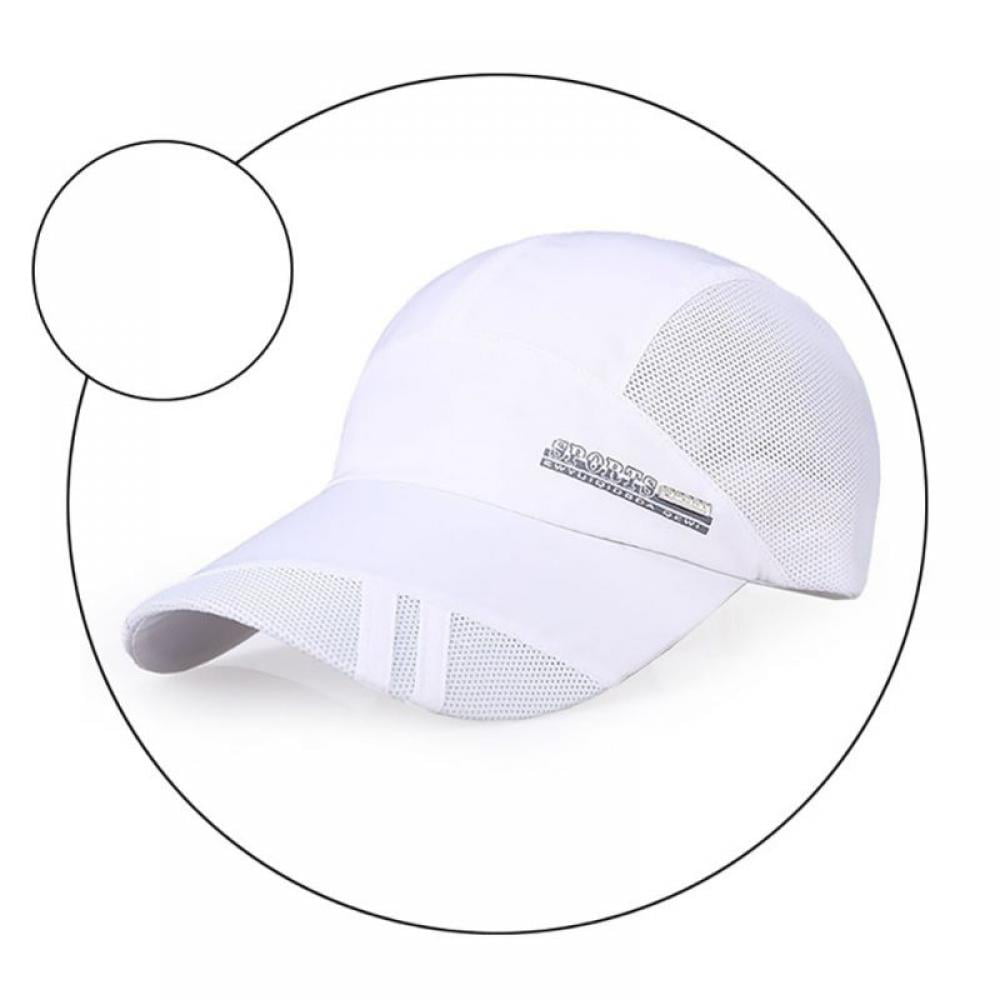 Lightweight Dry-Quick Running Cap Tennis Sport Performance Hat Adjustable Beige 