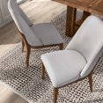 thumbnail image 5 of Furniture of America Dami Transitional Upholstered Dining Chairs, White (Set of 2), 5 of 13