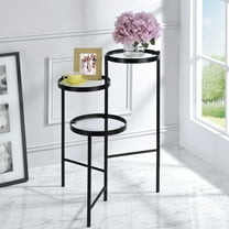 Cora 3-Tier Metal Plant Stand, Black