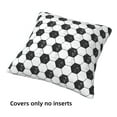 thumbnail image 3 of Throw Pillow Covers, Soccer Soft Square Pillow Cases with Invisible Zipper for Couch Bed Sofa, Farmhouse Fall Home Decor 20"x20", 3 of 7