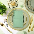 thumbnail image 3 of 150Pcs Sage Green Plastic Party Supplies for 25 Guests Gold Foil Disposable Dinnerware Set 50Pcs Plate 25Pcs Guest Napkin 25Pcs Fork Spoon Knives for Party Table Decor, 3 of 6