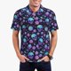 thumbnail image 1 of Balery purple Skull flower Camisa Polo de Hombre con Estampado, de Manga Corta y Tejido Medio, Camisa Tipo Golf Polo-XX-Large, 1 of 6
