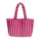 thumbnail image 4 of Bolso Tote de tela blanda de gran capacidad | Bolso de hombro elegante para mujer | Rosa, rosa intenso, gris | 11,81"x9,45"x5,91" | Asa elegante, bolso diario ligero, 4 of 6