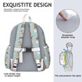 thumbnail image 5 of Cute Boxer Dog and Flowers Florals Backpack for School,Cute School Bag,Schoolbag with Adjustable Shoulder Straps & Padded Back,13.4"x11"x4.7", 5 of 6