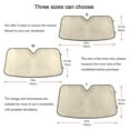 thumbnail image 5 of Cream Car Windshield Sun Shade Foldable Car Front Window Visor Heat and UV Protection 53x23.5, 5 of 8