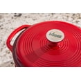 thumbnail image 6 of Lodge EC4D43 Enameled Cast Iron Dutch Oven, 4.6-Quart, Island Spice Red, 6 of 15