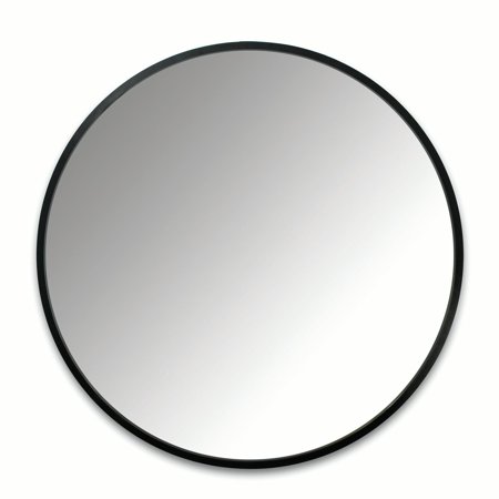 Hub Wall Mirror 37" Black