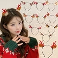 thumbnail image 4 of Wovilon Christmas Ornaments Christmas Red Deer Antlers Headband For Girls And Children Cute Hair Accessories Forest Deer Headband Accessories Adult Hair Accessories, 4 of 4