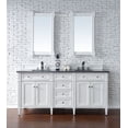 thumbnail image 2 of James Martin Vanities 72" Double Vanity, Bright White Vanity w/ 3 CM Charcoal Soapstone Quartz Top, 2 of 2