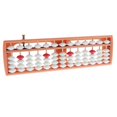 thumbnail image 1 of TISHITA 13 Digits Soroban White Beads Counting Frame Ancient Calculator Abacus Maths Toy, 1 of 8