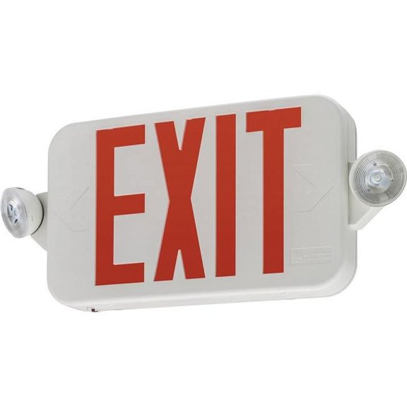 Lithonia Lighting 263X2H Ecc R M6 Exit Sign Combo LED - Red