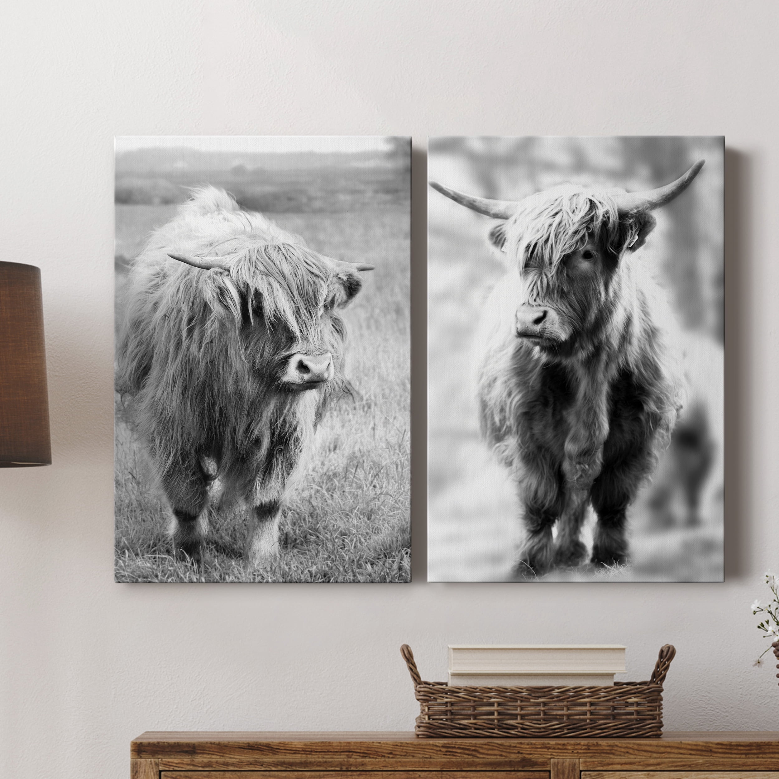 Gretna Green Highland Premium Gallery Wrapped Canvas - Ready to Hang - Set of 2 - 8 x 12 Each