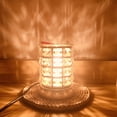 thumbnail image 4 of Yuarrent Radiate Fragrance Clear Crystal Burner para derretir cera y aceites esenciales Innovador quemador de cera para derretir Aromaterapia y Aceites Esenciales plata VDE, 4 of 6