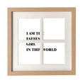 thumbnail image 1 of I Am The Fattest Girl Art Deco Fashion Frame Wall Tabletop Display 4 Openings Picture, 1 of 3