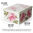 thumbnail image 2 of Lavatelli: Storage Box 6 Pack: Large - Flower Mix - Lid & Handles, Decorative Cardboard Organizer, Stack-Fold, Home-Clothes-Linens, 19.7 x 15.4 x 9.4", 2 of 6