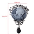 thumbnail image 3 of AOOOWER Antique Cameo Enamel Pin Pendant Lapel Pin Vintage Brooch for Jeans for Jacket B, 3 of 9