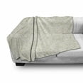 thumbnail image 3 of Ivory Soft Flannel Fleece Throw Blanket, Floral Arrangement Branches Botanical Garden Beauty Petal Graphic Artwork Print, Cozy Plush for Indoor and Outdoor Use, 70" x 90", Cream White, by Ambesonne, 3 of 6