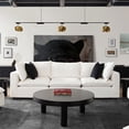thumbnail image 2 of Diamond Sofa IVY2SC1ACWH Ivy Modular Sofa with Faux Shearling & Feather Down Seating, White - 3 Piece, 2 of 7