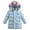 O-Mint Green5631, variant on CUZIBR Winter Sweet Girl Mid Length Down Jacket White Down Dazzling Children Warm Jacket Coats Colorful Leisure Dailywear For Toddler